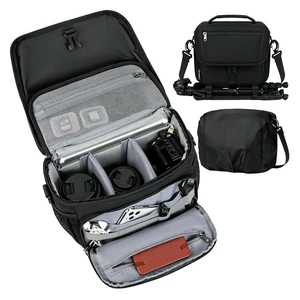 Small Camera Sling Bag for Photographers Waterproof Compact Camera Shoulder Bags for Mirrorless Or Standard DSLR Cameras Small Camera Sling Bag for Photographers Waterproof Compact Camera Shoulder Bags for Mirrorless Or Standard DSLR Cameras