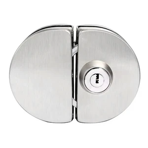 For 1/2 Inch Glass, 10Mm To 12Mm, Stainless Steel Double Bolt Rotary Sliding Access Control Office Glass Door Lock For 1/2 Inch Glass, 10Mm To 12Mm, Stainless Steel Double Bolt Rotary Sliding Access Control Office Glass Door Lock