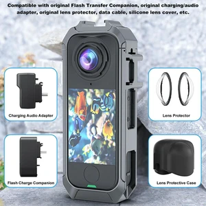 Rabbit Cage Magnetic Quick Release Protective Frame with 1/4 Threads Cold Shoe Mount for X4 Air Camera Accessories Rabbit Cage Magnetic Quick Release Protective Frame with 1/4 Threads Cold Shoe Mount for X4 Air Camera Accessories