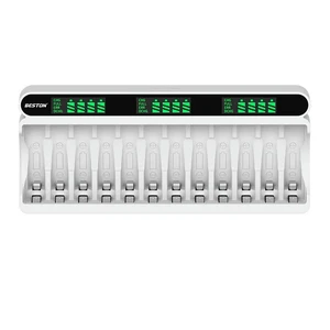 12 Slot LCD Display Fast Charger Multiple Protection For AA AAA 1.2V NiMH Charger 12 Slot LCD Display Fast Charger Multiple Protection For AA AAA 1.2V NiMH Charger