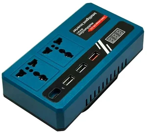 Inverter for Makita 18V Lithium Batteries Multifunctional Voltage Converter with 4 USB Ports and LED Light Inverter for Makita 18V Lithium Batteries Multifunctional Voltage Converter with 4 USB Ports and LED Light