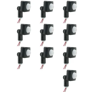 10X 220V Mini Human Body Infrared Sensor Infrared Body Sensor Switch LED Flood Light PIR Motion Sensor Adjustable Black 10X 220V Mini Human Body Infrared Sensor Infrared Body Sensor Switch LED Flood Light PIR Motion Sensor Adjustable Black