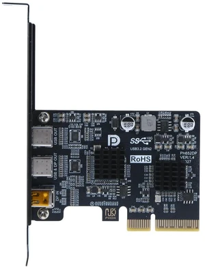 Type-C Expansion Card ASM3142 Controller DP 4K Video Adapter Converter Dual USB-C Port Docking Station for Desktop Type-C Expansion Card ASM3142 Controller DP 4K Video Adapter Converter Dual USB-C Port Docking Station for Desktop