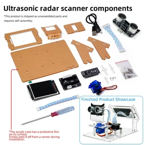 DC 5V Ultrasonic Radar Sensor Module for Student Learn DIY Kit HXFB Graphical Program Support Distance Detection DC 5V Ultrasonic Radar Sensor Module for Student Learn DIY Kit HXFB Graphical Program Support Distance Detection