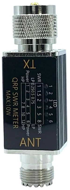 1- 30mhz 10W 6 LED SWR Meter Shortwave SWR Power Meter No Batteries Required LED Indicator SWR Meter for Shortwave Radio 1- 30mhz 10W 6 LED SWR Meter Shortwave SWR Power Meter No Batteries Required LED Indicator SWR Meter for Shortwave Radio