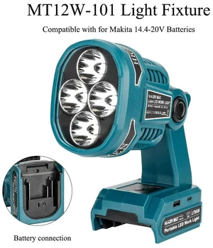 For Makita 18V Lithium Batteries 1120 Lumens Outdoor Spotlight Flashlight LED Work Light Emergency Lighting For Makita 18V Lithium Batteries 1120 Lumens Outdoor Spotlight Flashlight LED Work Light Emergency Lighting