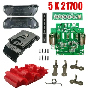 PCB Charging Protection Plate Housing 5x21700 BAT618 Lithium-ion Batteries Plastic Housing for Bosch 18V Tool Housing PCB Charging Protection Plate Housing 5x21700 BAT618 Lithium-ion Batteries Plastic Housing for Bosch 18V Tool Housing