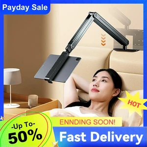 Tablets Mount Clamp Tablet Holder Stand for Bed for 4.7''-12.9'' Device Tablet Holder for Bed for IPad/X/iPad Pro/N-Switch Tablets Mount Clamp Tablet Holder Stand for Bed for 4.7''-12.9'' Device Tablet Holder for Bed for IPad/X/iPad Pro/N-Switch