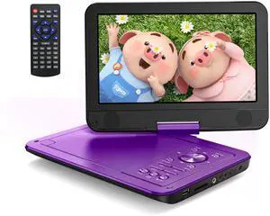 12.5" Portable DVD Player, 10.5" HD Screen for Car and Kids, 6H | Easy Setup for Kids & Elderly, All-Region Playback, Headphone Jack, AV-IN/AV-OUT, Not Support Blu-ray 12.5" Portable DVD Player, 10.5" HD Screen for Car and Kids, 6H | Easy Setup for Kids & Elderly, All-Region Playback, Headphone Jack, AV-IN/AV-OUT, Not Support Blu-ray