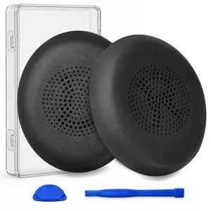 Replacement Ear Pads for Jabra Evolve2 65 (Evolve 2 65MS 65UC MS UC)/Evolve2 40 (40UC 40MS USB)/Elite 45h On-Ear Wireless Headset, Earpads Ear Cushions Ear Cups Cover Repair Parts (Black) Replacement Ear Pads for Jabra Evolve2 65 (Evolve 2 65MS 65UC MS UC)/Evolve2 40 (40UC 40MS USB)/Elite 45h On-Ear Wireless Headset, Earpads Ear Cushions Ear Cups Cover Repair Parts (Black)