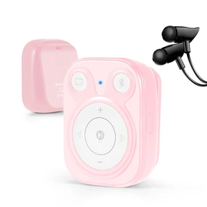64GB Mini MP3 Player with Bluetooth 5.3 & Clip for Sports, Pink 15H Playback Portable Music Player, No Screen Button Design with OTG for Running 64GB Mini MP3 Player with Bluetooth 5.3 & Clip for Sports, Pink 15H Playback Portable Music Player, No Screen Button Design with OTG for Running