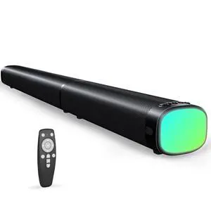 Sound Bar,100W Sound Bar for Smart TV with 3 RGB Lights Modes, Bluetooth 5.3, ARC/Opt/AUX Connect, Detachable 2-in-1 Speaker, 3 Equalizer Modes, Bass Surround Soundbar for TV/PC/Gaming/Projectors Sound Bar,100W Sound Bar for Smart TV with 3 RGB Lights Modes, Bluetooth 5.3, ARC/Opt/AUX Connect, Detachable 2-in-1 Speaker, 3 Equalizer Modes, Bass Surround Soundbar for TV/PC/Gaming/Projectors