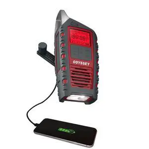 Odyssey Hand Crank NOAA Weather Radio, All Band Emergency Radio, AM/FM Shortwave Storm Radio, Bluetooth, Phone Charger, RDS, Solar, Multi-Function Flashlight, Camping, Hiking Odyssey Hand Crank NOAA Weather Radio, All Band Emergency Radio, AM/FM Shortwave Storm Radio, Bluetooth, Phone Charger, RDS, Solar, Multi-Function Flashlight, Camping, Hiking