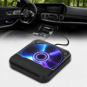 Portable CD Player for Car, Plug and Play with USB/AUX Port | External CD Player Compatible with Car Stereo, Laptop, TV, Computer and Android 4.4 and Above Navigation(Black) Portable CD Player for Car, Plug and Play with USB/AUX Port | External CD Player Compatible with Car Stereo, Laptop, TV, Computer and Android 4.4 and Above Navigation(Black)