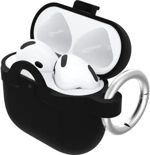 Soft Touch Case for AirPods 4th Gen - Black Crystal | 360-Degree Drop & Scratch Protection, Grippy Soft Touch Material, Wireless Charging Compatible, Carabiner Included Soft Touch Case for AirPods 4th Gen - Black Crystal | 360-Degree Drop & Scratch Protection, Grippy Soft Touch Material, Wireless Charging Compatible, Carabiner Included