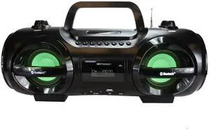 EPB-3005 Retro Portable Boombox CD Player, AM/FM Radio, Bluetooth, USB, LED Display, Aux-in, Headphone Jack, Battery or AC Powered, Classic Entertainment for Home & Outdoors EPB-3005 Retro Portable Boombox CD Player, AM/FM Radio, Bluetooth, USB, LED Display, Aux-in, Headphone Jack, Battery or AC Powered, Classic Entertainment for Home & Outdoors