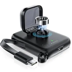 Portable Charging Case for Oura Ring Gen 4, Smaller 5000mAh Fast Charging Power Bank with USB-C Cable,Travel Keychain Battery Pack for iPhone Air/17/16/15/ Galaxy Portable Charging Case for Oura Ring Gen 4, Smaller 5000mAh Fast Charging Power Bank with USB-C Cable,Travel Keychain Battery Pack for iPhone Air/17/16/15/ Galaxy