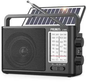 J08 Portable Radio AM FM with Solar, Battery and USB Charging | Loud Speaker, Excellent Reception, Big Knobs Easy to Use for Senior, for Indoor and Outdoor, Transistor Radio J08 Portable Radio AM FM with Solar, Battery and USB Charging | Loud Speaker, Excellent Reception, Big Knobs Easy to Use for Senior, for Indoor and Outdoor, Transistor Radio