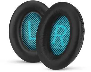 Replacement Earpads for Bose QuietComfort QC 15 25 35 Premium Ear Pads QC15 QC25 QC35 AE2 & SoundLink, Memory Foam, Soft & Long Lasting by Replacement Earpads for Bose QuietComfort QC 15 25 35 Premium Ear Pads QC15 QC25 QC35 AE2 & SoundLink, Memory Foam, Soft & Long Lasting by