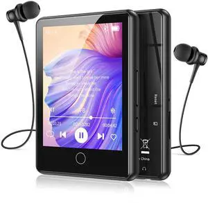 2.8'' 64GB MP3 Player with Bluetooth, U6 Full Touch Screen Player | Auto Bluetooth Reconnection - Portable Music Player with Protective Case (Black) 2.8'' 64GB MP3 Player with Bluetooth, U6 Full Touch Screen Player | Auto Bluetooth Reconnection - Portable Music Player with Protective Case (Black)