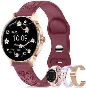 Smart Watch for Women(Answer/Make Call), 1.27'' Fitness Activity Tracker Watch with 130+ Sports Modes, Heart Rate Sleep Monitor, Pedometer, 41mm Smartwatch for Android iPhone Compatible (ROUND) Smart Watch for Women(Answer/Make Call), 1.27'' Fitness Activity Tracker Watch with 130+ Sports Modes, Heart Rate Sleep Monitor, Pedometer, 41mm Smartwatch for Android iPhone Compatible (ROUND)