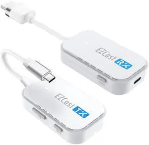 Wireless USB-C to HDMI Transmitter and Receiver, DisplayPort Screen Mirror from iPhone 15 to TV, 1080p HD, HDMI Extender, Wireless Display from Tablet and laptops to HDTV projectors Wireless USB-C to HDMI Transmitter and Receiver, DisplayPort Screen Mirror from iPhone 15 to TV, 1080p HD, HDMI Extender, Wireless Display from Tablet and laptops to HDTV projectors