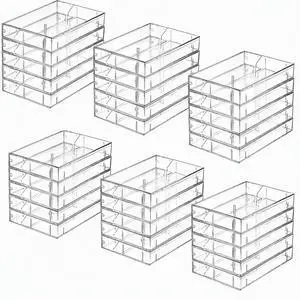 30 Pack Cassette Tape Cases, Clear Plastic Storage Cases, Perfect for Audio Cassette Tape Organization, 4.25" L x 2.75" W x 0.6" H 30 Pack Cassette Tape Cases, Clear Plastic Storage Cases, Perfect for Audio Cassette Tape Organization, 4.25" L x 2.75" W x 0.6" H