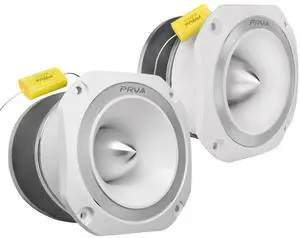 TW700Ti White 4 Inch Titanium Bullet Tweeter 240 Watts, 8 Ohm Super Tweeter, Built-in Capacitor Pro Audio High Frequency Driver (2 Tweeters) TW700Ti White 4 Inch Titanium Bullet Tweeter 240 Watts, 8 Ohm Super Tweeter, Built-in Capacitor Pro Audio High Frequency Driver (2 Tweeters)