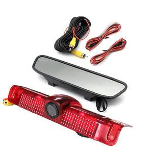 3rd Third Brake Light Backup Camera w/4" Rear View Mirror Monitor Kit for Chevrolet Chevy Express/GMC Savana 2500 3500 2003-2019 3rd Brake Light Position Mounted 3rd Third Brake Light Backup Camera w/4" Rear View Mirror Monitor Kit for Chevrolet Chevy Express/GMC Savana 2500 3500 2003-2019 3rd Brake Light Position Mounted