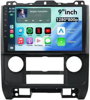 Car Radio for Ford Escape & Ford Kuga & Mazda Tribute 2007-2012, Android 13 Car Stereo Head Unit with Carplay & Android Auto, GPS Navigation, Bluetooth 5.0, Plug and Play Car Radio for Ford Escape & Ford Kuga & Mazda Tribute 2007-2012, Android 13 Car Stereo Head Unit with Carplay & Android Auto, GPS Navigation, Bluetooth 5.0, Plug and Play