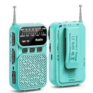 Portable Radio AM FM, Battery Operated Pocket Radio for Gift, Elder | Best Reception Transistor Small Radios, with Bluetooth/Flashlight/Headphone Jack, USB-C Rechargeable or 3AAA Battery Portable Radio AM FM, Battery Operated Pocket Radio for Gift, Elder | Best Reception Transistor Small Radios, with Bluetooth/Flashlight/Headphone Jack, USB-C Rechargeable or 3AAA Battery