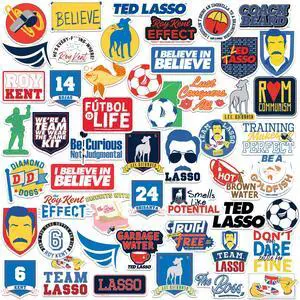 Ted Lasso 50ct Vinyl L Deluxe Stickers Variety Pack, Tablet, Indoor/Outdoor Ted Lasso 50ct Vinyl L Deluxe Stickers Variety Pack, Tablet, Indoor/Outdoor