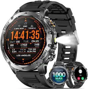 Military Smart Watches for Men (Answer/Make Calls), Smart Watch with 100-Days Extra-Long Battery, IP68 Waterproof, Heart Rate/Sleep Monitor 100+ Sport Modes 1.7 Fitness Watch for Android/iPhone Military Smart Watches for Men (Answer/Make Calls), Smart Watch with 100-Days Extra-Long Battery, IP68 Waterproof, Heart Rate/Sleep Monitor 100+ Sport Modes 1.7 Fitness Watch for Android/iPhone