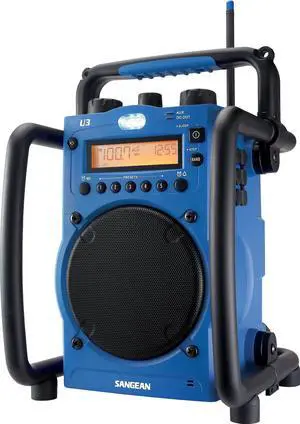 U3 AM/FM Ultra Rugged and Water Resistant Digital Tuning Radio Blue/black U3 AM/FM Ultra Rugged and Water Resistant Digital Tuning Radio Blue/black