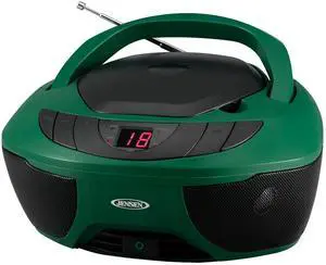 ® CD-475 Classic Boom Box Portable CD Player - Home Audio Radio AM-FM, Stereo Speakers Aux Line-in, Headphone Jack - Green - Limited Edition Color ® CD-475 Classic Boom Box Portable CD Player - Home Audio Radio AM-FM, Stereo Speakers Aux Line-in, Headphone Jack - Green - Limited Edition Color