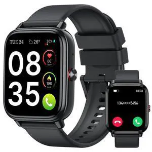Smart Watch for Men Women (Answer/Make Calls),1.83" HD Touchscreen Fitness Tracker, 480Hrs Playtime,112+ Sports Modes,Fitness &Tracker,Health,Sleep,Fitness Watch for Android/iOS,IP68 Waterproof,Black Smart Watch for Men Women (Answer/Make Calls),1.83" HD Touchscreen Fitness Tracker, 480Hrs Playtime,112+ Sports Modes,Fitness &Tracker,Health,Sleep,Fitness Watch for Android/iOS,IP68 Waterproof,Black