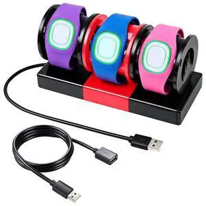 Modular Charging Stand for MagicBand+, Expandable 2-4 Slot Dock | Includes 4-Port USB Hub and 3.3ft Extension Cable. Theme Park Vacation and Cruise Essentials with Hidden Cable Management Modular Charging Stand for MagicBand+, Expandable 2-4 Slot Dock | Includes 4-Port USB Hub and 3.3ft Extension Cable. Theme Park Vacation and Cruise Essentials with Hidden Cable Management