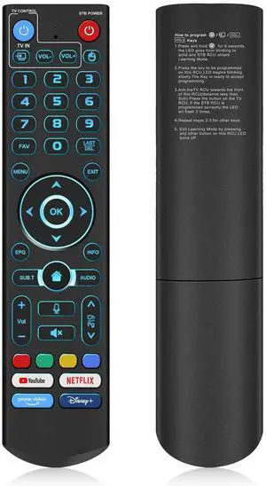 Backlight Voice Remote Control Replacement Compatible for vSeeBox V5 Pro,3 Pro, V3 Plus Backlight Voice Remote Control Replacement Compatible for vSeeBox V5 Pro,3 Pro, V3 Plus