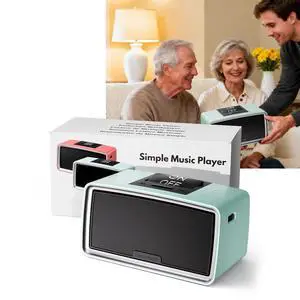 Simple Music Player for Seniors, MP3 Player with 32GB TF Card, Blue | Music Box with Adjustable Volume & One-Touch Play for Elderly, Dementia, Alzheimer's & Visually Impaired, Playback Memory Simple Music Player for Seniors, MP3 Player with 32GB TF Card, Blue | Music Box with Adjustable Volume & One-Touch Play for Elderly, Dementia, Alzheimer's & Visually Impaired, Playback Memory