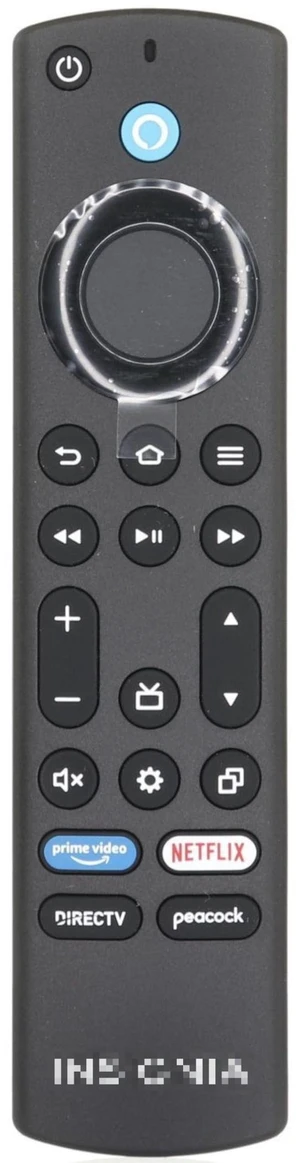 NS-RCFNA-21 REV F TV Remote Control for Fire TVs with Voice Prime Video - Netflix - Directv - Peacock - 504Q3265104 for Insignia and for Toshiba - Compatible with Fire TV Devices NS-RCFNA-21 REV F TV Remote Control for Fire TVs with Voice Prime Video - Netflix - Directv - Peacock - 504Q3265104 for Insignia and for Toshiba - Compatible with Fire TV Devices