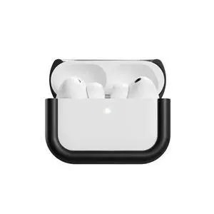 Compatible with AirPods Pro 3 Case (2025), Minimalist Protective Shock Absorption Aluminum Shells + Elastomer Inlays, Slide-On Fit Charging Case Cover Compatible with AirPods Pro 3 Case (2025), Minimalist Protective Shock Absorption Aluminum Shells + Elastomer Inlays, Slide-On Fit Charging Case Cover