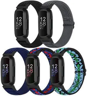 Compatible with Fitbit Inspire 3/Inpsire 2/Inspire/Inpsire HR/Ace 2/Ace 3 Watch Bands, Elastic Adjustable Replacement Wristband Women Men Stretchy Soft Sport Nylon Loop Straps Compatible with Fitbit Inspire 3/Inpsire 2/Inspire/Inpsire HR/Ace 2/Ace 3 Watch Bands, Elastic Adjustable Replacement Wristband Women Men Stretchy Soft Sport Nylon Loop Straps