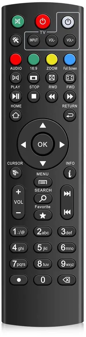 Universal Remote Control Compatible with Super Box S1, S2, S3, S4, S5, S6, Octastream Q1, Elite II, MAX IV, Elite Max, and MagaBox (Without Voice) Universal Remote Control Compatible with Super Box S1, S2, S3, S4, S5, S6, Octastream Q1, Elite II, MAX IV, Elite Max, and MagaBox (Without Voice)