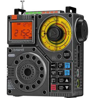 Shortwave Radio with Bluetooth and APP Control, AM FM VHF SW WB Portable Receiver, Super Bass/5 Types of Light Effects/6 EQ/Recording Rechargeable Stereo Emergency Radios Player ZWS-A320 Shortwave Radio with Bluetooth and APP Control, AM FM VHF SW WB Portable Receiver, Super Bass/5 Types of Light Effects/6 EQ/Recording Rechargeable Stereo Emergency Radios Player ZWS-A320