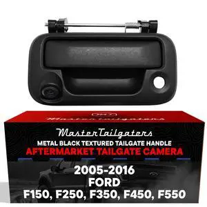 Black Metal Tailgate Handle with Backup Camera Replacement for Ford F150 F250 F350 F450 F550 (2005-2016) | IP68 Waterproof | Parking Grid Lines Available | Easy to Install Black Metal Tailgate Handle with Backup Camera Replacement for Ford F150 F250 F350 F450 F550 (2005-2016) | IP68 Waterproof | Parking Grid Lines Available | Easy to Install