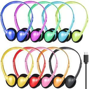 USB Type C Kids Headphones Bulk for Classroom School 10 Pack,Wired | On Ear USB C Headphones for School Student Children Compatible with Chromebooks Tablet Pad Smartphones Mixed Colors USB Type C Kids Headphones Bulk for Classroom School 10 Pack,Wired | On Ear USB C Headphones for School Student Children Compatible with Chromebooks Tablet Pad Smartphones Mixed Colors