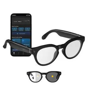 AI Smart Glasses with Camera, Open-Ear Audio & Translation Features | 8MP Camera, 139-Language Translation, Bluetooth Audio, Voice Control, Smart Eyewear for Travel & Daily Communication AI Smart Glasses with Camera, Open-Ear Audio & Translation Features | 8MP Camera, 139-Language Translation, Bluetooth Audio, Voice Control, Smart Eyewear for Travel & Daily Communication