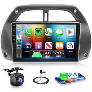 4G+128G Android 15 9inch Radio for Toyota RAV4 2001-2006 | Car Stereo with Wireless CarPlay Android Auto Bluetooth FM/RDS DSP SWC AHD Backup Camera WiFi 4G+128G Android 15 9inch Radio for Toyota RAV4 2001-2006 | Car Stereo with Wireless CarPlay Android Auto Bluetooth FM/RDS DSP SWC AHD Backup Camera WiFi