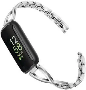 Band for Inspire 3 Women, Stainless Steel Watchband Jewelry Strap for Fitbit Inspire 2 / HR Band for Inspire 3 Women, Stainless Steel Watchband Jewelry Strap for Fitbit Inspire 2 / HR