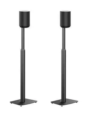Adjustable Floor Stand for Sonos Era 100, SL, Pair, Black | Height adjustable floor stands for Sonos Era 100, 100 SL, and Era 300, Adjust from 27.5" to 50" w/o Speaker, sold as a pair Adjustable Floor Stand for Sonos Era 100, SL, Pair, Black | Height adjustable floor stands for Sonos Era 100, 100 SL, and Era 300, Adjust from 27.5" to 50" w/o Speaker, sold as a pair